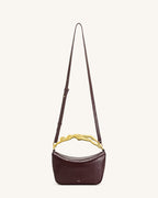JWPE - Jenny Human-shaped Handle Handbag - Deep Burgundy