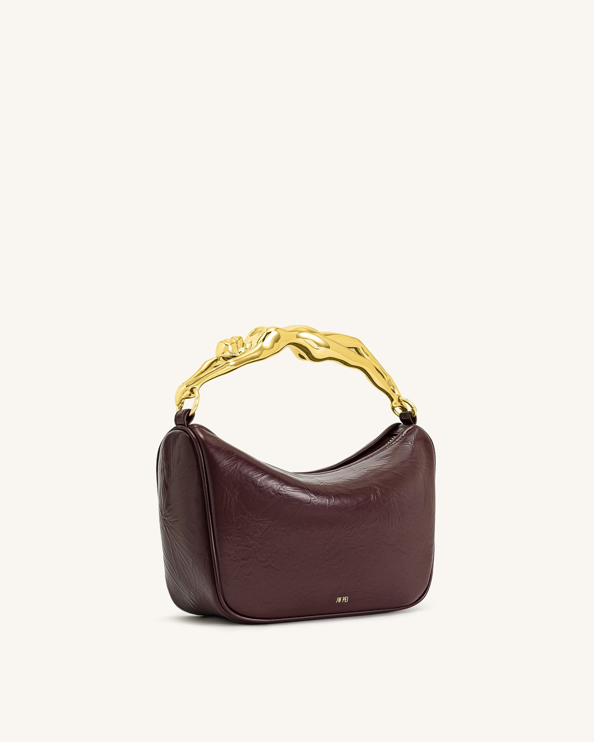 JWPE - Jenny Human-shaped Handle Handbag - Deep Burgundy