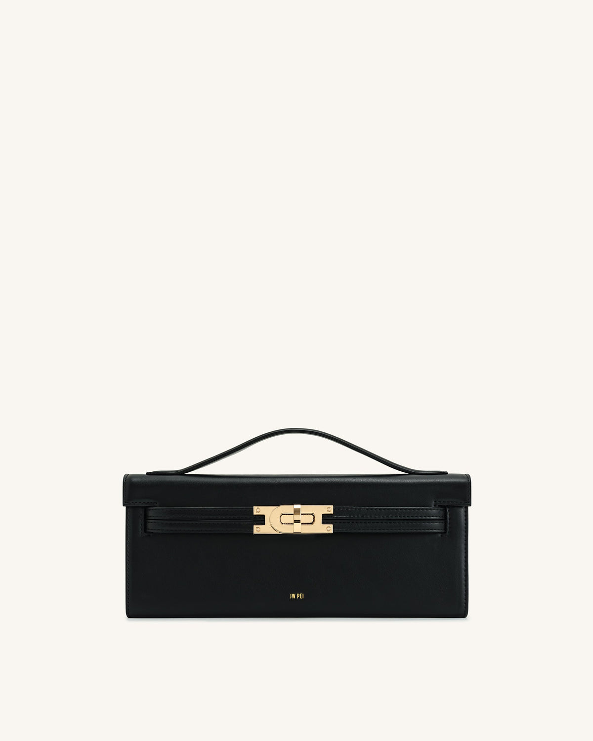 JWPE - Bria Structured Top Handle Bag - Black