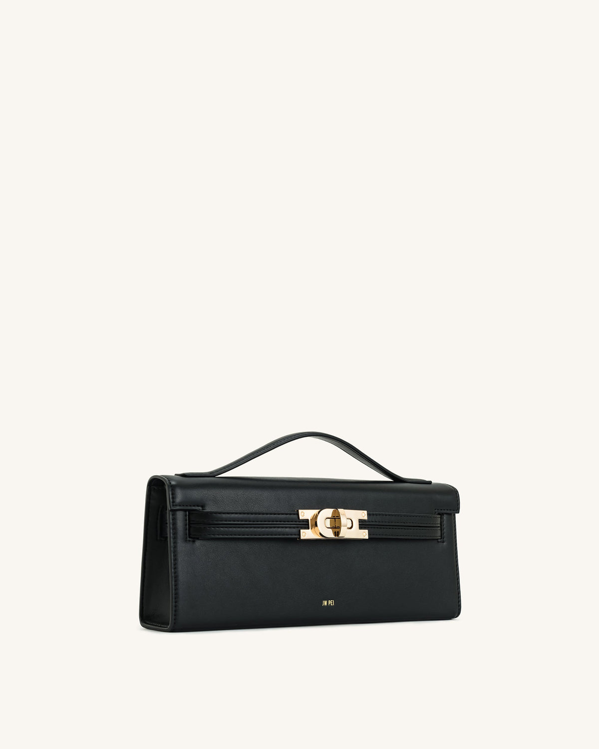 JWPE - Bria Structured Top Handle Bag - Black