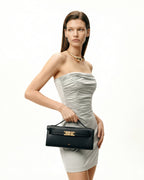 JWPE - Bria Structured Top Handle Bag - Black