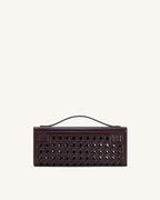 JWPE - Bria Structured Top Handle Bag - Dark Red