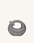 JWPE - Abacus Artificial Crystal Mini Top Handle Bag - Black