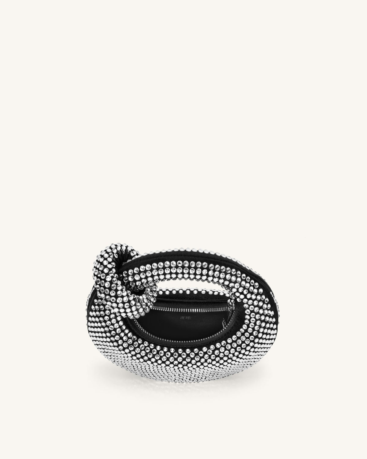 JWPE - Abacus Artificial Crystal Mini Top Handle Bag - Black