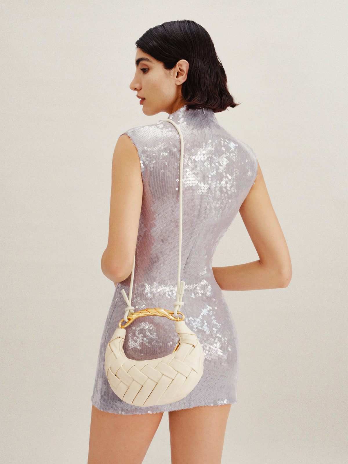 JWPE - Orla Weave Handbag - White
