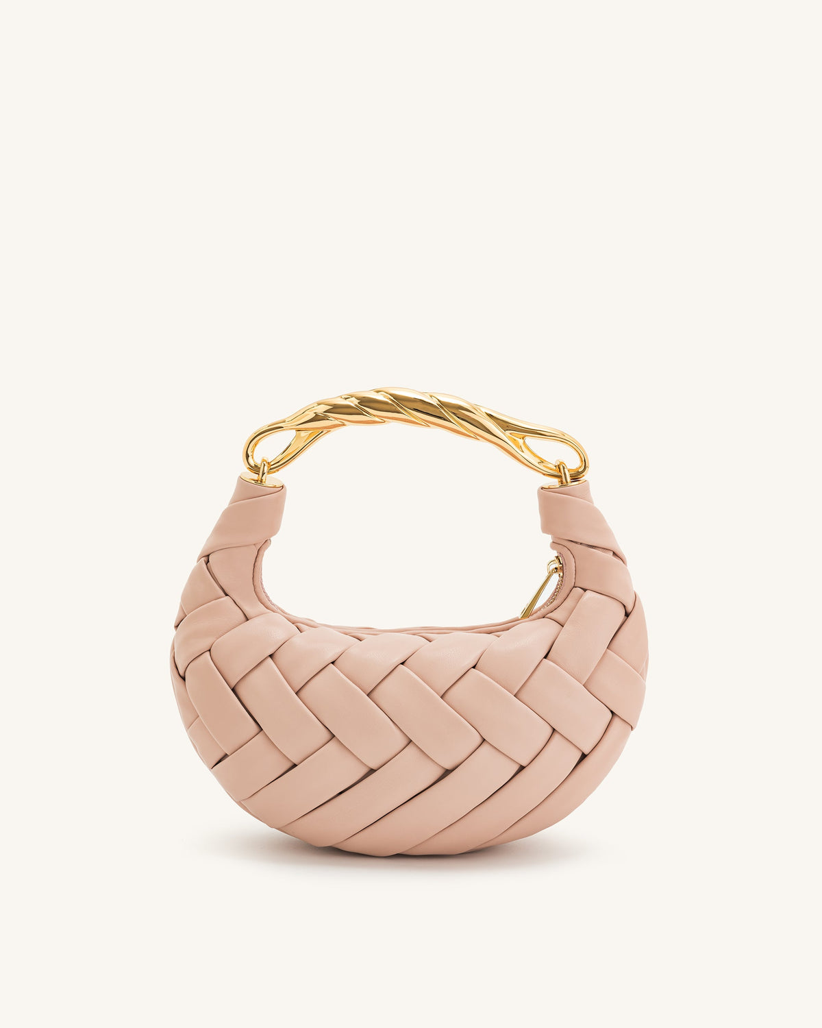 JWPE - Orla Weave Handbag - Pink Beige