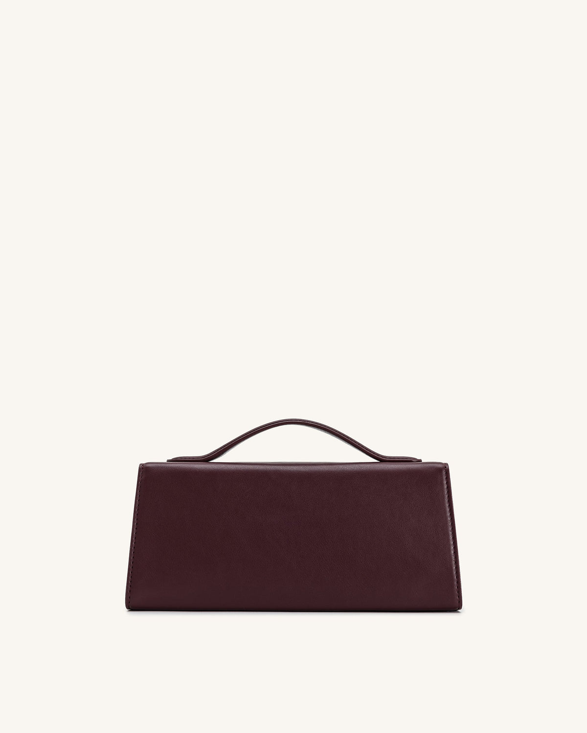 JWPE - Lena Metal Rope Knot Top Handle Bag - Deep Claret