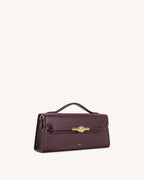 JWPE - Lena Metal Rope Knot Top Handle Bag - Deep Claret