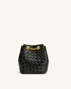JWPE - Yara Hand-Woven Bucket Bag - Black