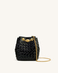JWPE - Yara Hand-Woven Bucket Bag - Black
