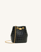 JWPE - Yara Hand-Woven Bucket Bag - Black