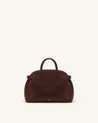 JWPE - Arden Curved Top Handle Bag - Dark Brown