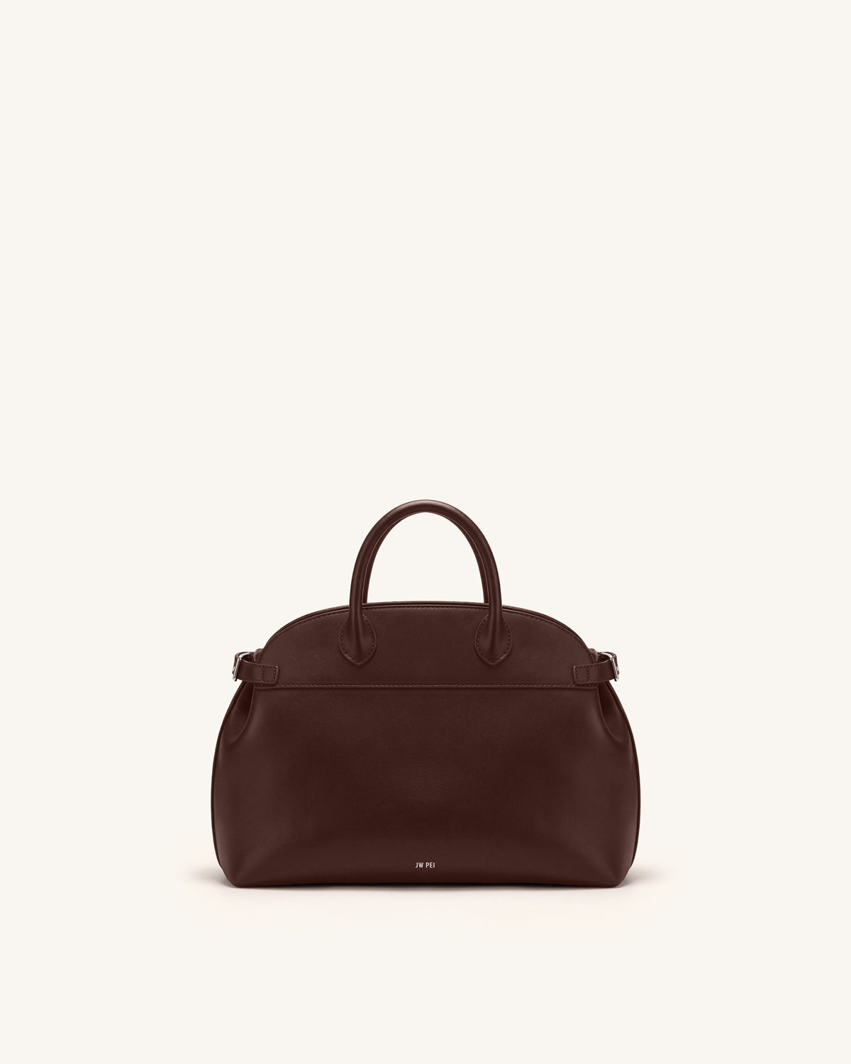 JWPE - Arden Curved Top Handle Bag - Dark Brown