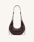 JWPE - Sharon Crescent Crossbody Bag - Dark Brown