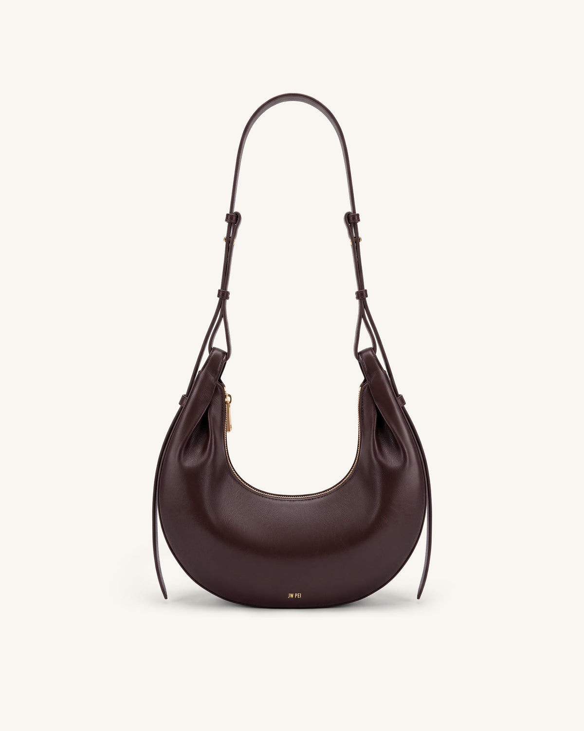 JWPE - Sharon Crescent Crossbody Bag - Dark Brown