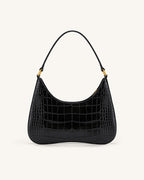 JWPE - Ruby Shoulder Bag- Black Croc
