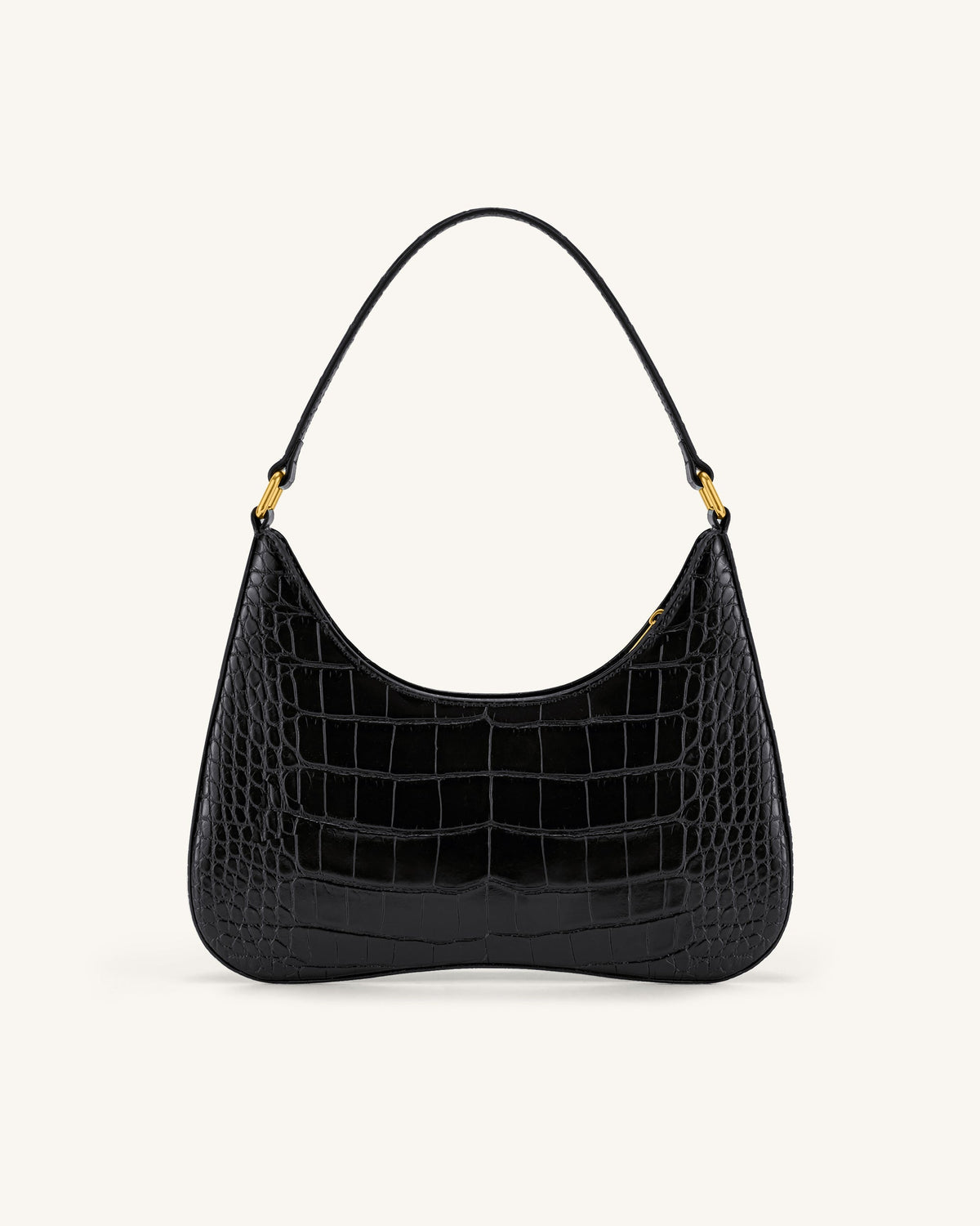 JWPE - Ruby Shoulder Bag- Black Croc