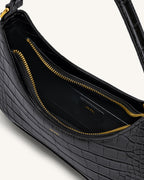 JWPE - Ruby Shoulder Bag- Black Croc