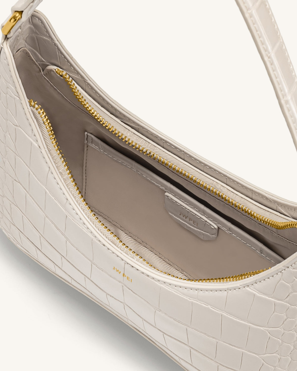 JWPE - Ruby Shoulder Bag - White Croc
