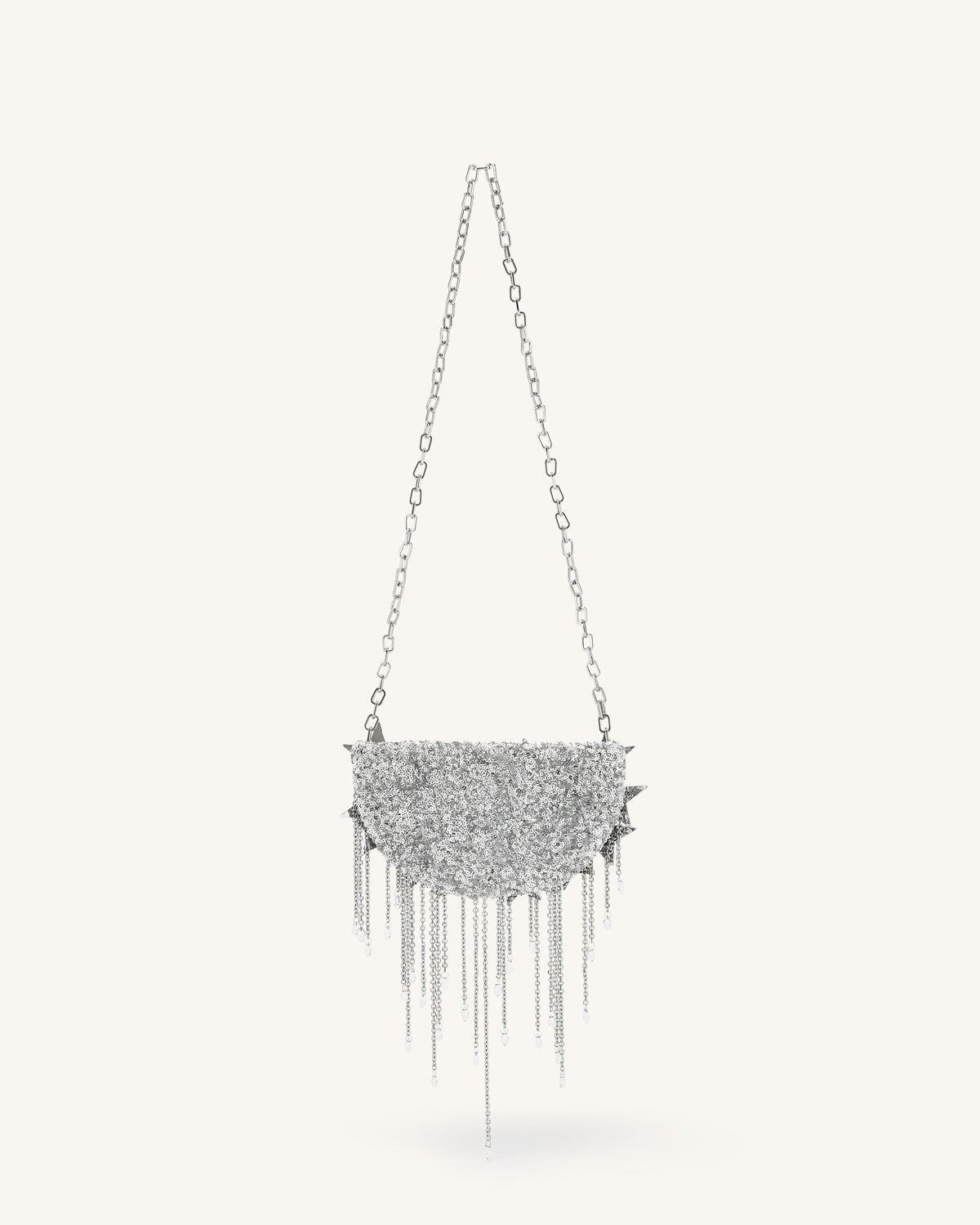 JWPE - Anika Star-Embellished Chain Bag - Silver
