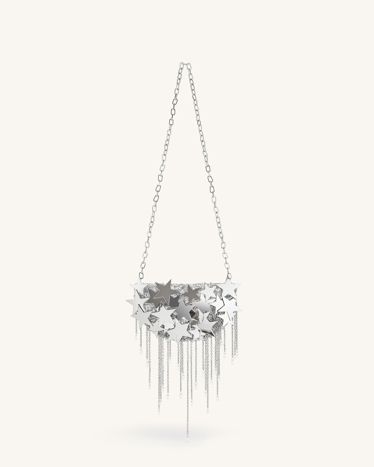 JWPE - Anika Star-Embellished Chain Bag - Silver