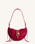 JWPE - Tessa Suede Shoulder Bag - Deep Magenta