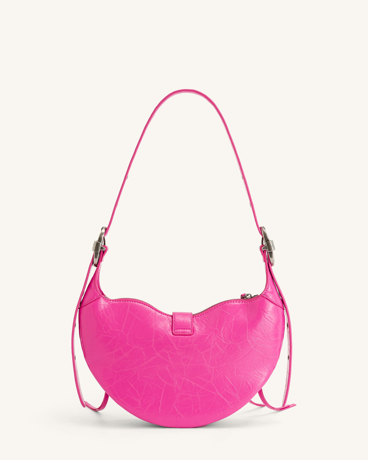 JWPE - Tessa Crushed Shoulder Bag - Bright Pink