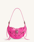 JWPE - Tessa Crushed Shoulder Bag - Bright Pink