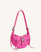 JWPE - Tessa Crushed Shoulder Bag - Bright Pink
