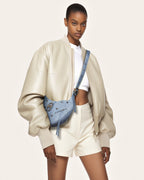 JWPE - Women's Tessa Denim Embossed Shoulder Bag - Blue