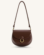 JWPE - Diana Ring Flap Saddle Bag - Brown