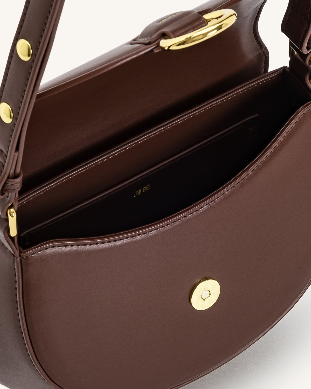 JWPE - Diana Ring Flap Saddle Bag - Brown
