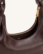 JWPE - Sharon Crescent Crossbody Bag - Dark Brown