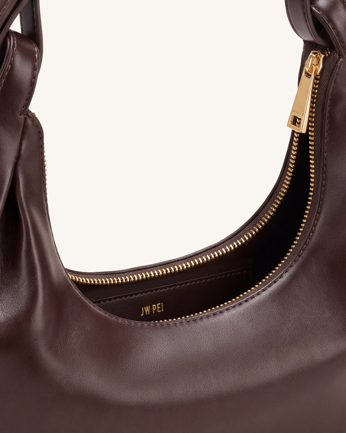 JWPE - Sharon Crescent Crossbody Bag - Dark Brown