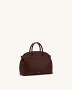 JWPE - Arden Curved Top Handle Bag - Dark Brown