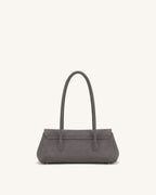 JWPE - Solenne Faux Suede East-West Shoulder Bag - Taupe