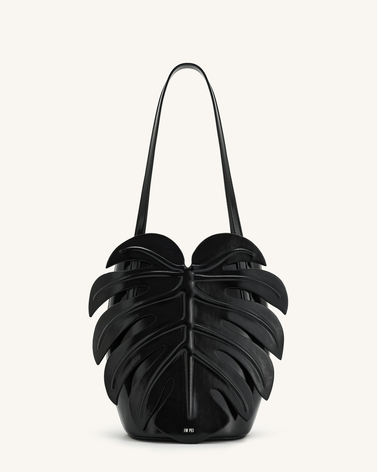 JWPE - Cecelia Leaf Shape Shoulder Bag - Black