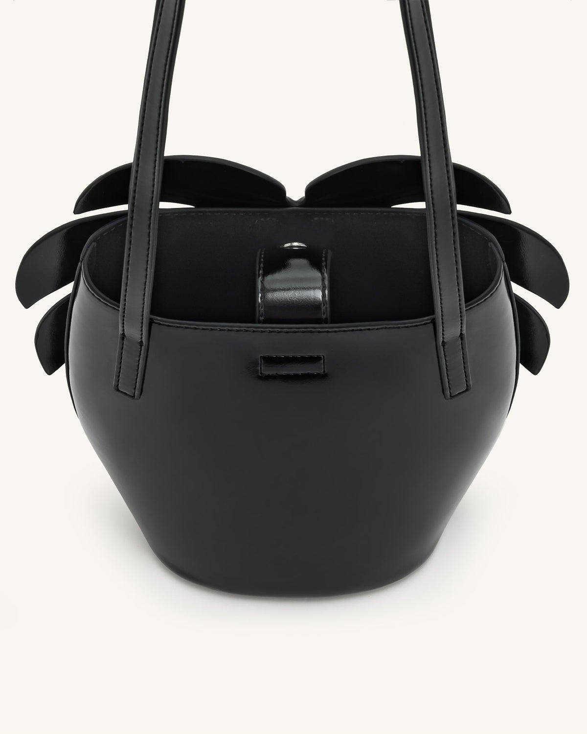 JWPE - Cecelia Leaf Shape Shoulder Bag - Black