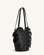 JWPE - Cecelia Leaf Shape Shoulder Bag - Black