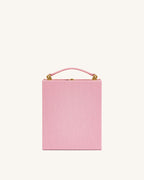 JWPE - Taya Tabby Cat Pattern Book Shape Clutch Bag - Pink