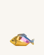 JWPE - Fish Shaped Clutch - Gold/Blue