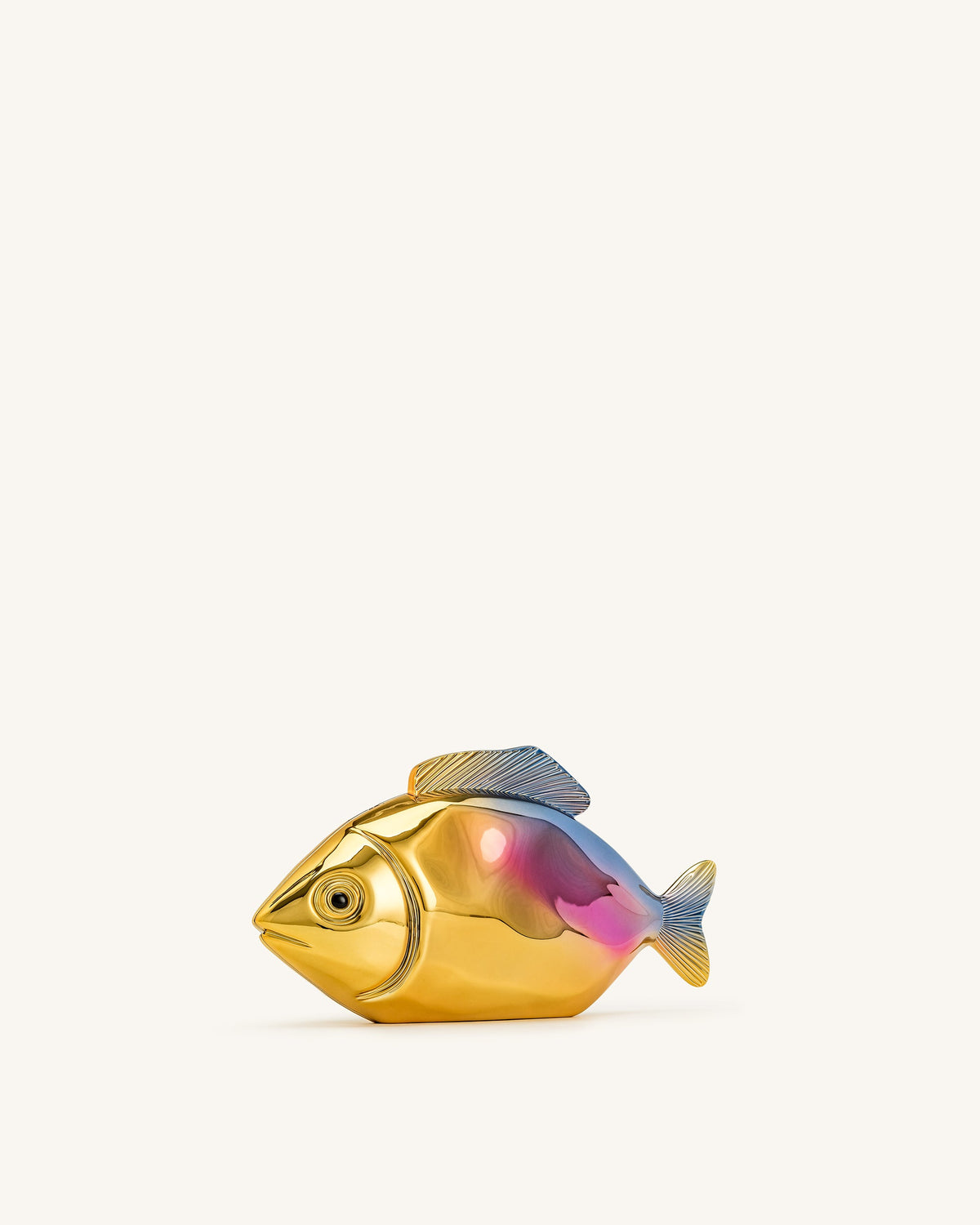 JWPE - Fish Shaped Clutch - Gold/Blue