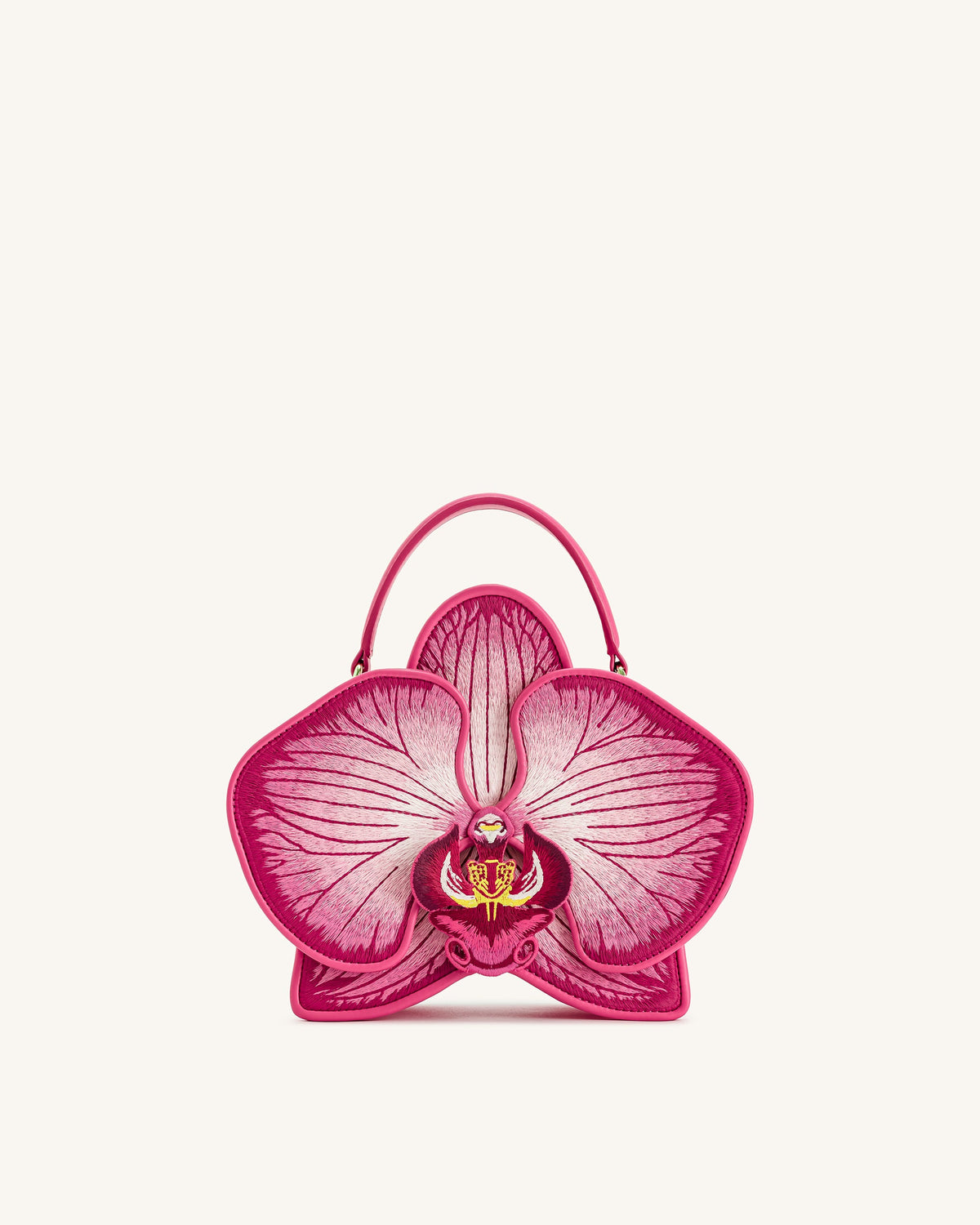 JWPE - Flora Orchid Shaped Top Handle Bag - Pink