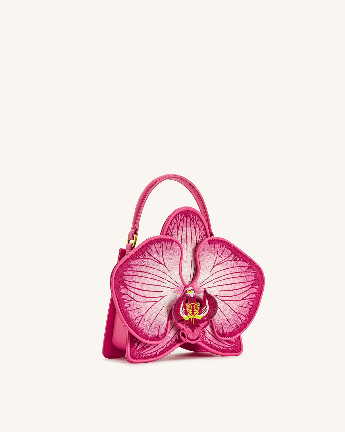 JWPE - Flora Orchid Shaped Top Handle Bag - Pink