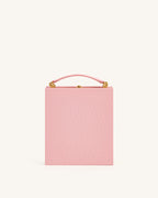 JWPE - Taya Wine Glass Puppy Pattern Book Shape Clutch Bag - Pink