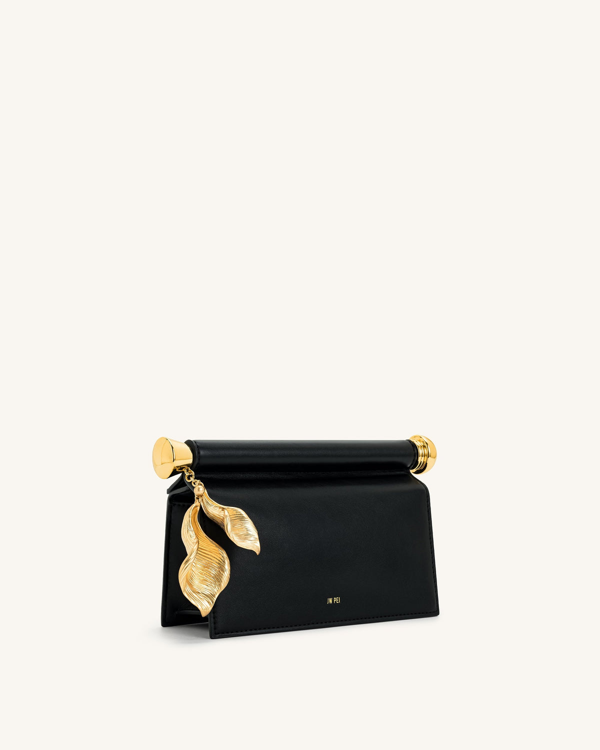 JWPE - Holly Metal Pendant Embellished Clutch - Black