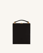 JWPE - Taya Orchid Motif  Book Shape Clutch Bag - Black