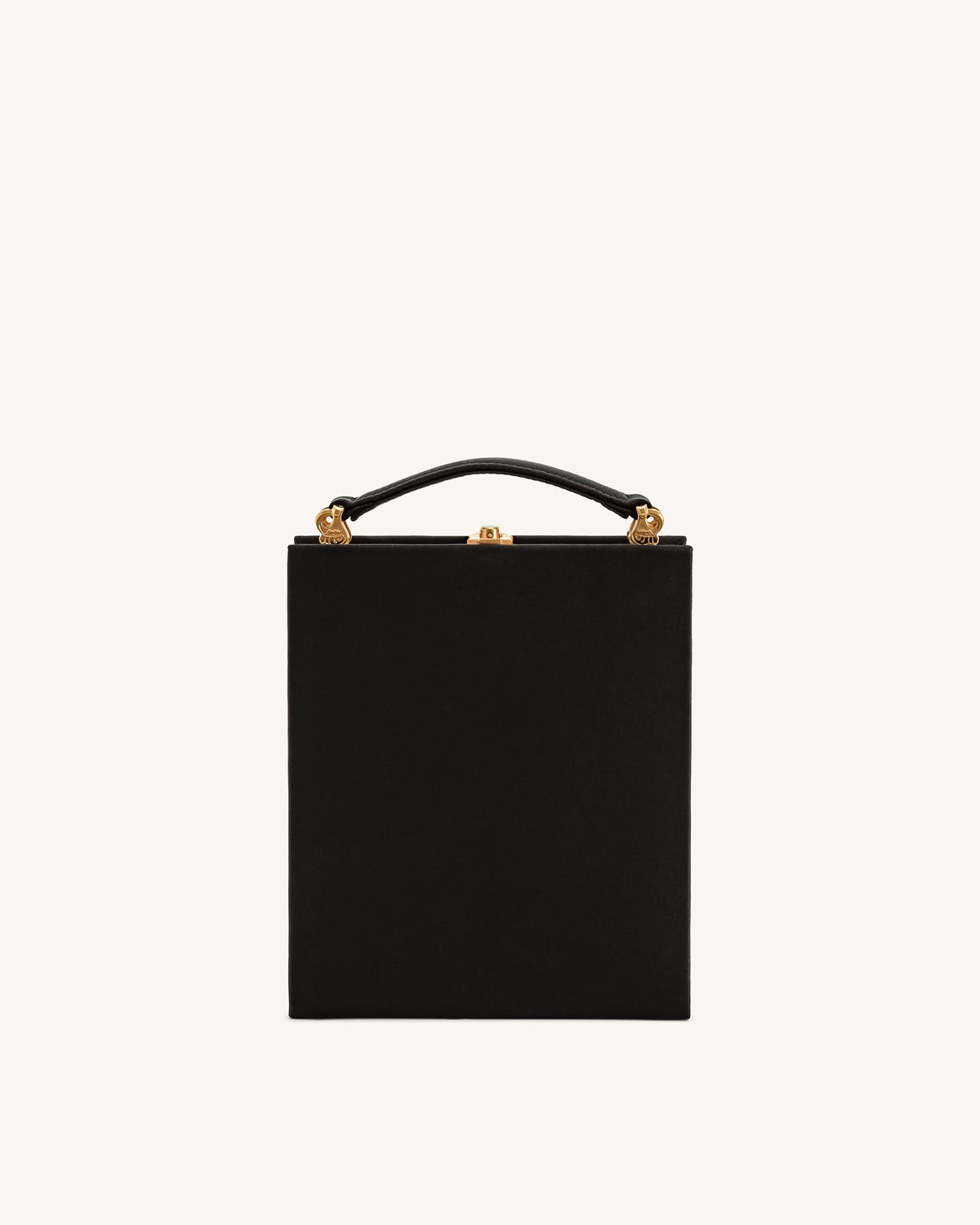 JWPE - Taya Orchid Motif  Book Shape Clutch Bag - Black