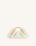 JWPE - Lila Metal Frame Clutch - Ivory