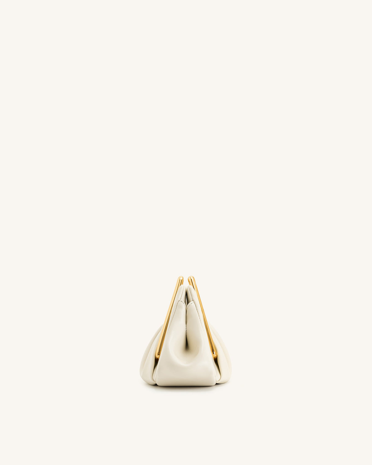 JWPE - Lila Metal Frame Clutch - Ivory